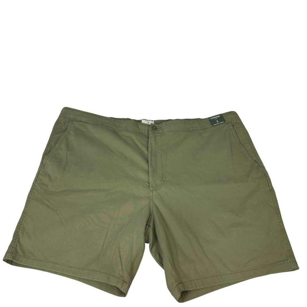 Mutual Weave Olive Chino Board Shorts 8" Inseam Mens Size 52 Cotton Blend
